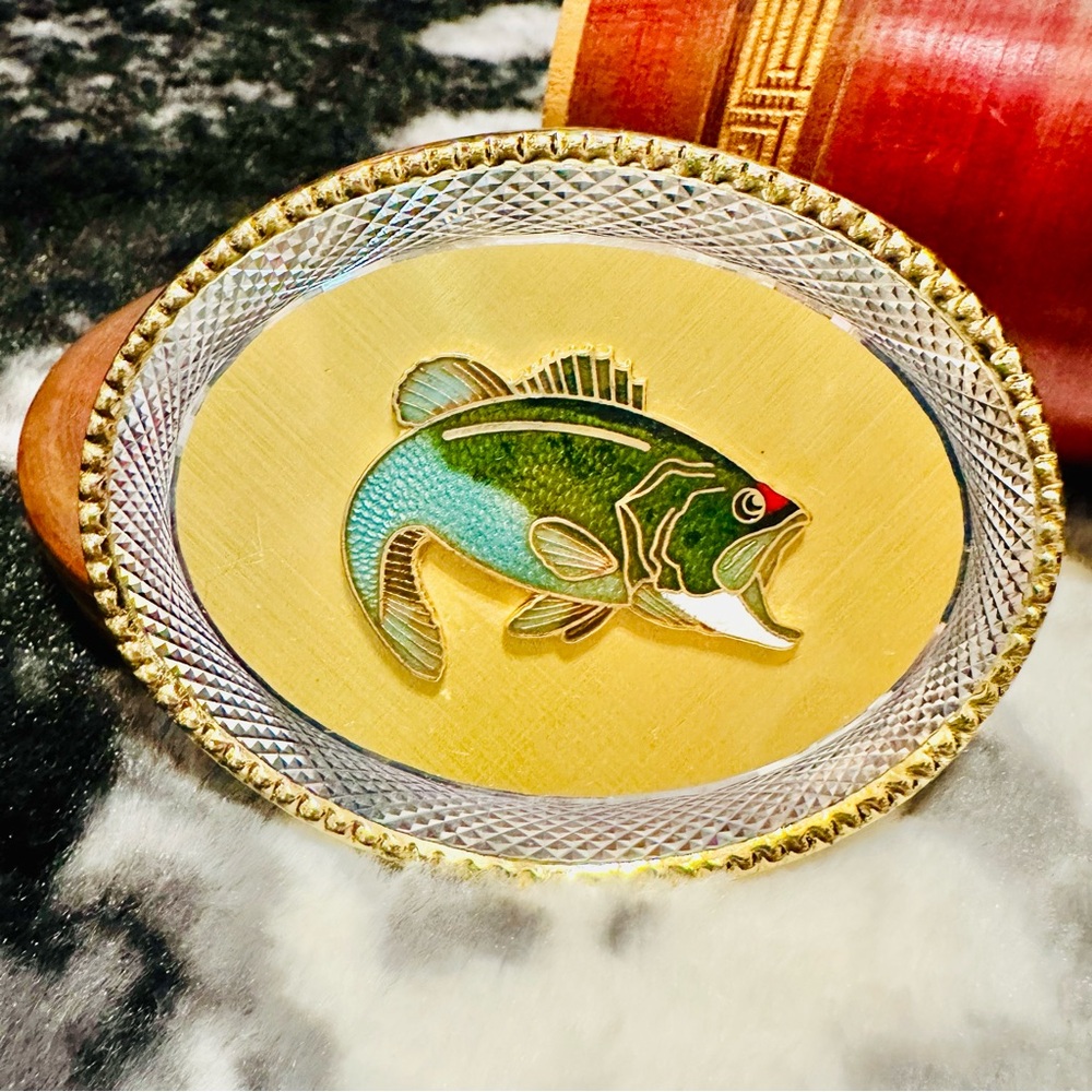 Vintage Stainless steel Bass belt buckle